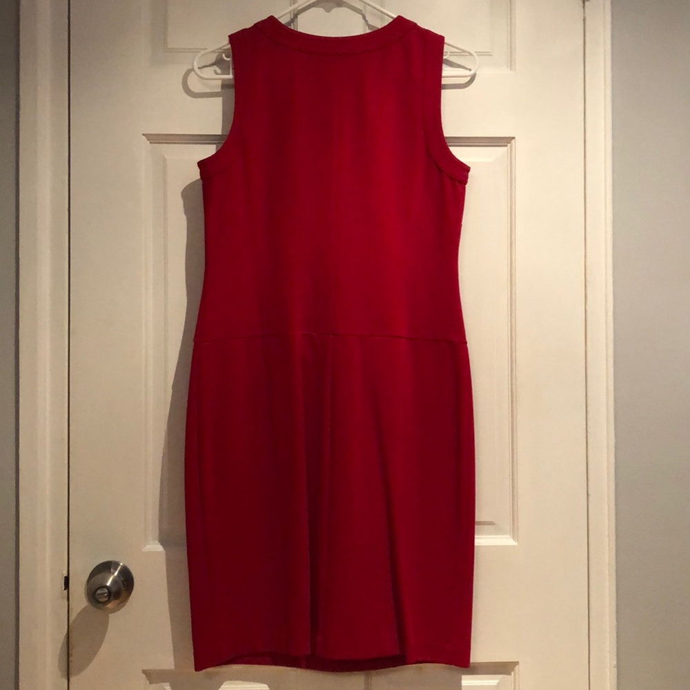 Talbots Red Buttoned-Up Dress - Picture 2 of 2